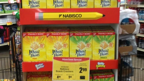 Nabisco 'Keep Lunch Interesting' Floorstand