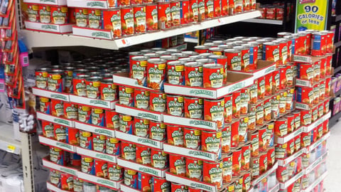 Walmart Chef Boyardee 'Hunger' Endcap