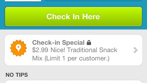 Walgreens Foursquare Check-in Screen