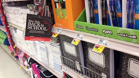 Winn-Dixie 'Back to School' Shelf Talker