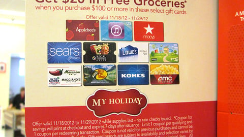 Acme 'My Holiday' Incentive Shelf Talker