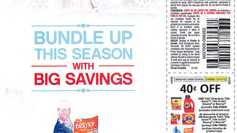 P&G Laundry 'Bundle Up' FSI