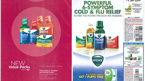 Vicks 'Power Through the Holidays' FSI
