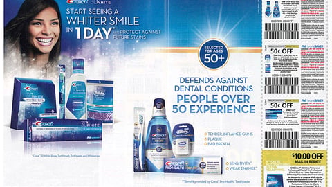 Crest Oral-B 'People Over 50' FSI