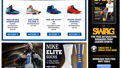 Champs 'SWAG' Home Page Banner Ad