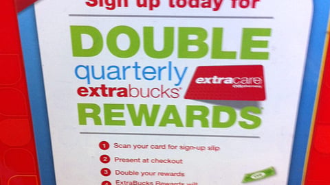 CVS 'Double Rewards' Coupon Center Cling