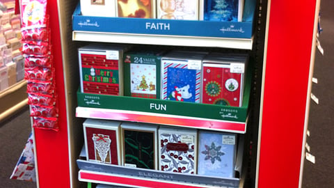 Hallmark CVS Holiday Cards Endcap