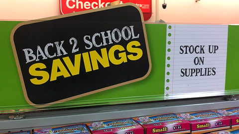 CVS 'Back 2 School Savings' Header