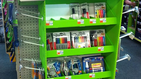 Newell Rubbermaid CVS 'Back to School Savings' Floorstand