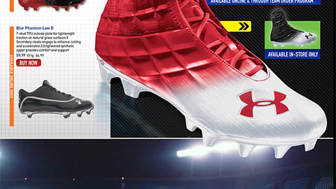 Dick's Football iPad Catalog Page