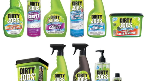 'Dirty Jobs' Cleaning Supplies Packaging