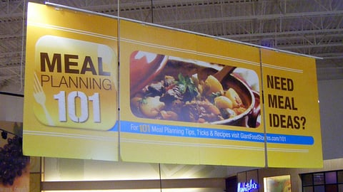 Giant-Carlisle 'Meal Planning 101' Ceiling Banner