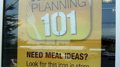 Giant-Carlisle 'Meal Planning 101' Window Poster
