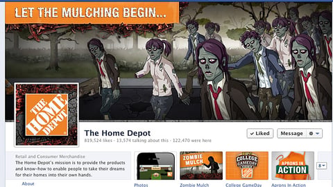 Home Depot 'Zombie Mulch' Facebook Page