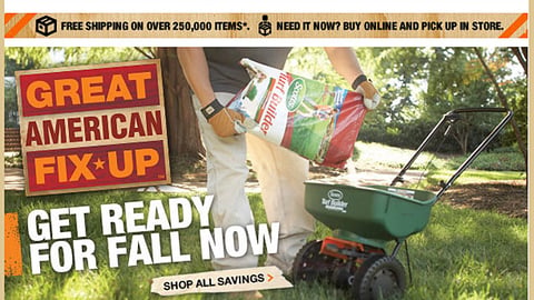 Home Depot 'Great American Fix-Up' Email