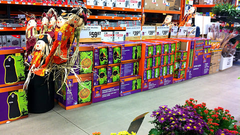 Home Depot Halloween Merchandising