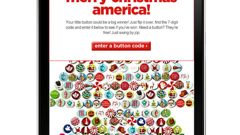 JCPenney 'Merry Christmas, America' Mobile Webpage