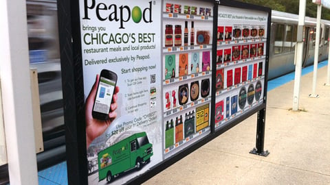Peapod 'Chicago's Best' Virtual Store Billboard