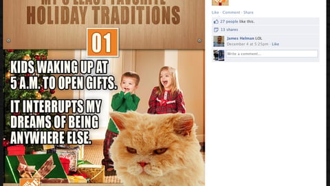 Home Depot 'Richard the Cat' Facebook Update
