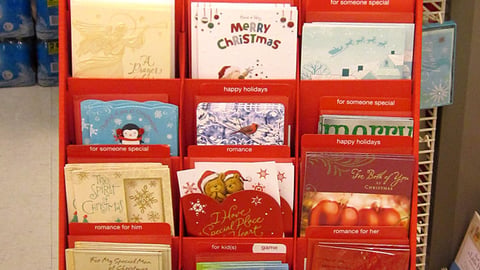 American Greetings Holiday Shipper