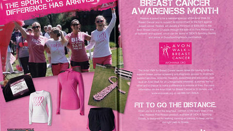 Dick's Reebok Breast Cancer Awareness Print Ad