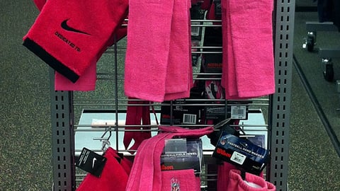 Sports Authority 'Sport Your Pink' Rack Sign