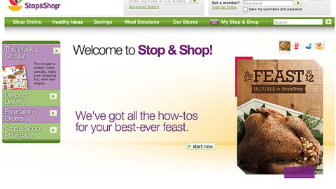 Stop & Shop 'The Feast 2012' Carousel Ad