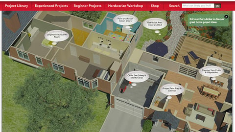 True Value 'Idea House' Interactive Graphic