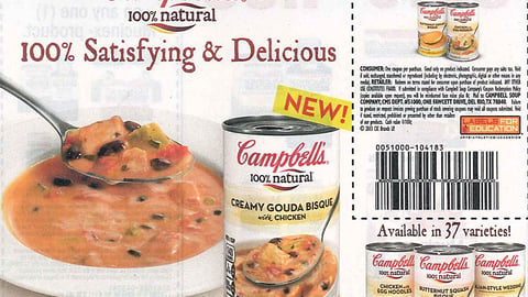 Campbell's '100% Natural' FSI