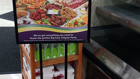 Winn-Dixie 'Big Easy Tailgate Party' Stanchion Sign