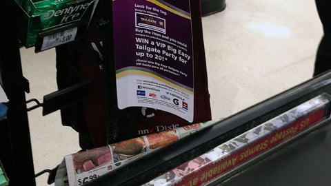 Winn-Dixie PepsiCo 'Big Easy Tailgate Party' Checkout Sign