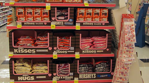 Hershey Valentine's Day Endcap
