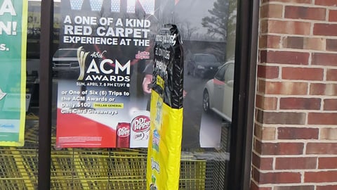 Dr Pepper Dollar General 'ACM Awards' Window Poster