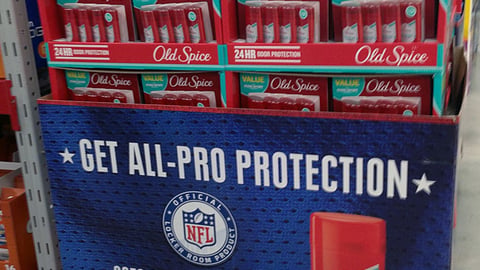 Old Spice 'All-Pro Protection' Pallet Display