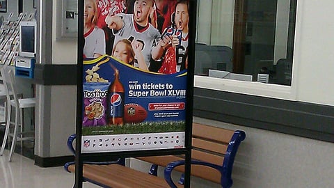 Meijer PepsiCo 'Taste of the Game' Stanchion Sign