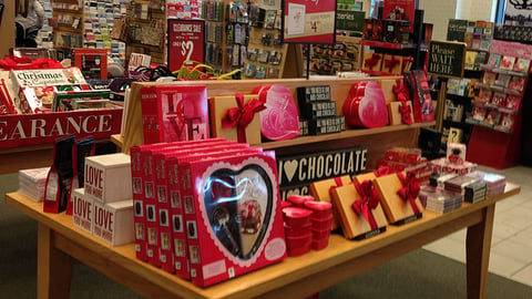 Barnes & Noble Valentine's Day Table Display