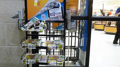 Kroger 'Fast Track to Savings' Rack Sign