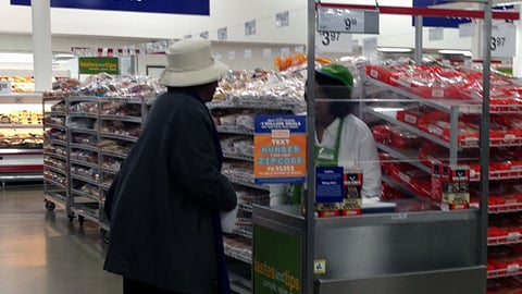 Sam's Club General Mills 'Outnumber Hunger' Sampling Cart Signs