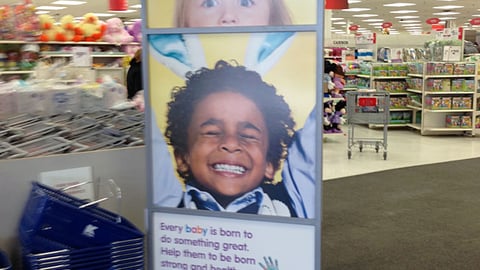 Kmart March of Dimes Stanchion Sign