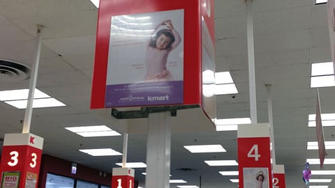Kmart March of Dimes Checkout Sign