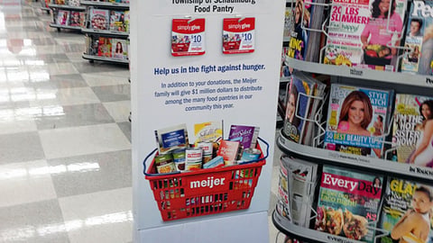 Meijer 'Simply Give' Standee