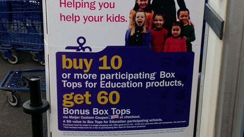 General Mills Meijer 'Box Tops' Security Wrap