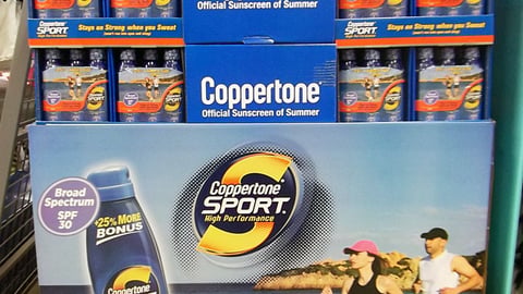 Coppertone Sport Pallet Display