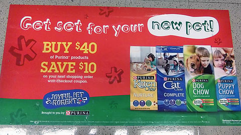Purina 'New Pet' Floor Cling