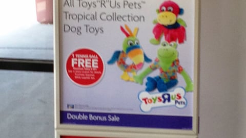 PetSmart 'Double Bonus Sale' Stanchion Sign