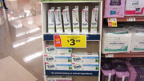 Tom's of Maine Earth Day Shipper