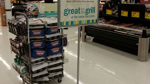 Meijer 'Great for the Grill' Stanchion Sign