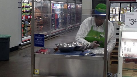 Sam's Club CMN Sampling Cart Sign