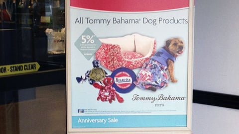 PetSmart 'Anniversary Sale' Stanchion Sign