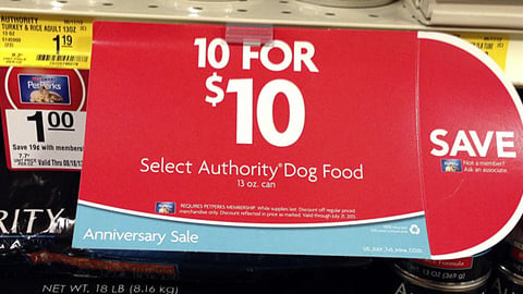 PetSmart 'Anniversary Sale' Shelf Sign
